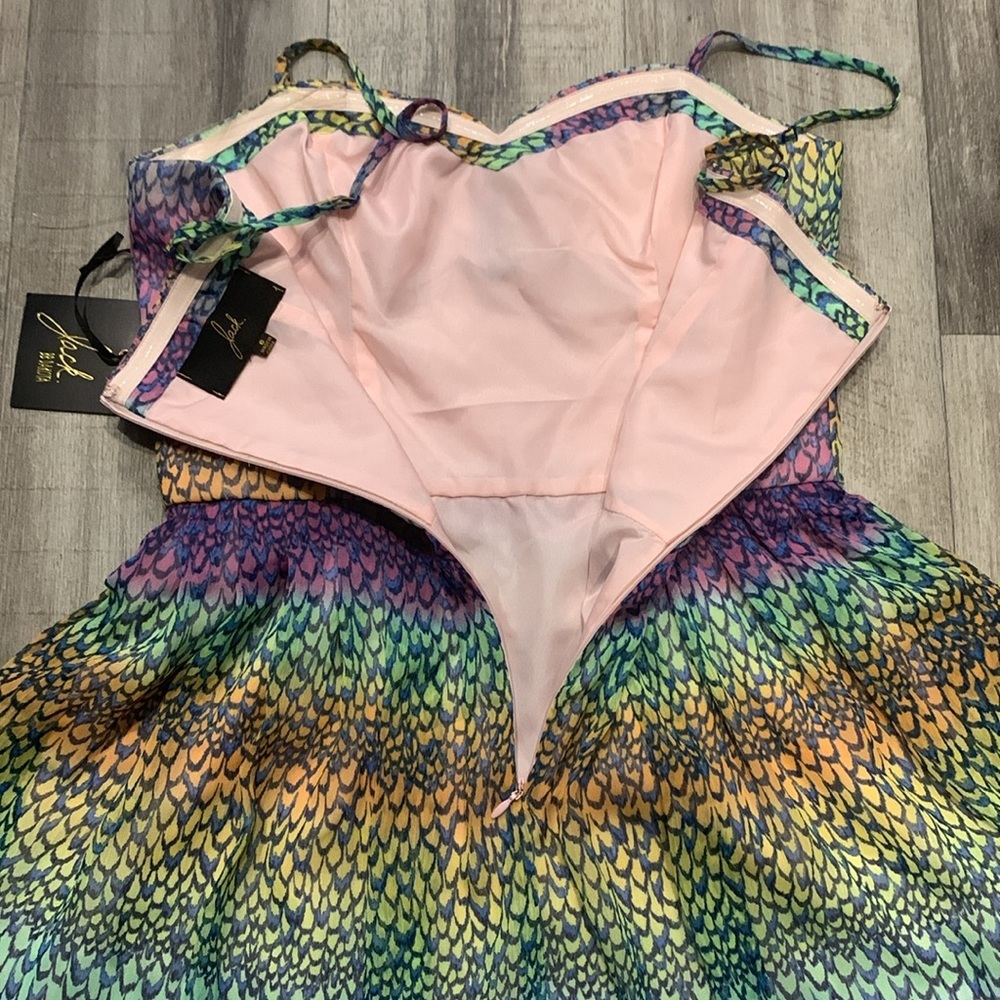 Jack By BB Dakota NWT SZ 6 Animal Core Print.Mardi Gras/ Party - Picture 10 of 12